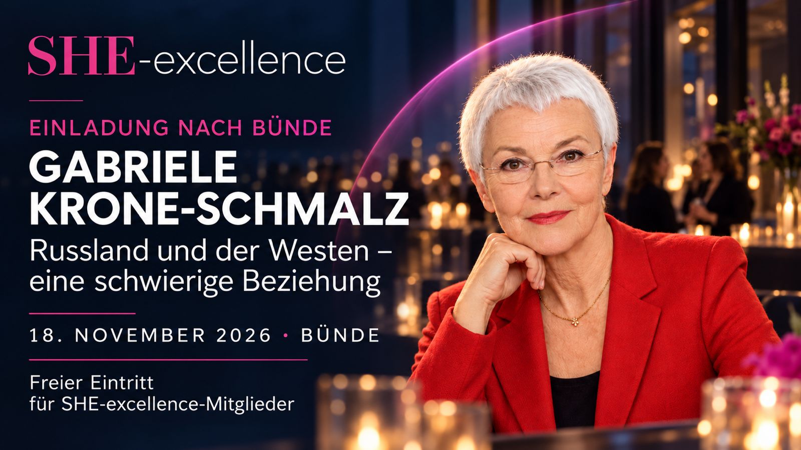 Gabriele Krone-Schmalz, Vortrag am 18. November 2026 in Bünde